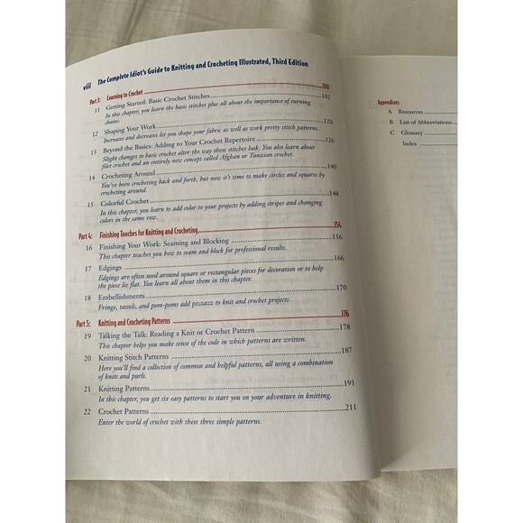Complete Idiot's Guide Knitting and Crocheting Illustrated Book 3rd Edition - Picture 6 of 6